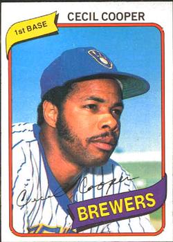 1980 O-Pee-Chee #52 Cecil Cooper Front