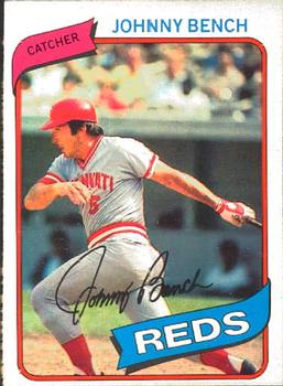 1980 O-Pee-Chee #55 Johnny Bench Front