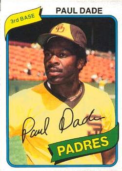 1980 O-Pee-Chee #134 Paul Dade Front