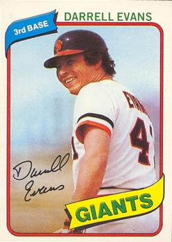 1980 O-Pee-Chee #81 Darrell Evans Front