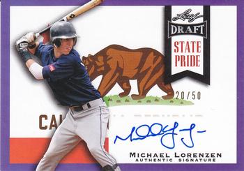 2013 Leaf Metal Draft - State Pride Autographs #SP-ML1 Michael Lorenzen Front