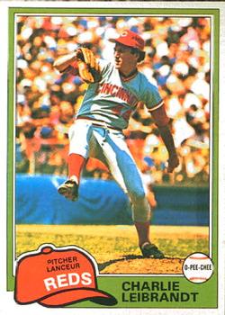 1981 O-Pee-Chee #126 Charlie Leibrandt Front