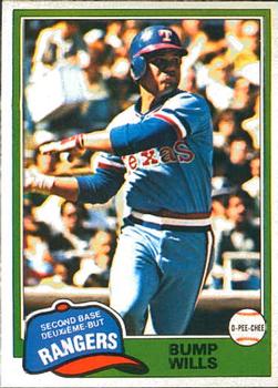 1981 O-Pee-Chee #173 Bump Wills Front