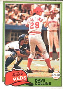 1981 O-Pee-Chee #175 Dave Collins Front