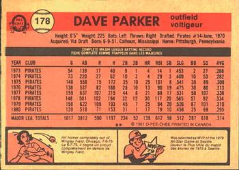 Dave Parker Gallery  Trading Card Database