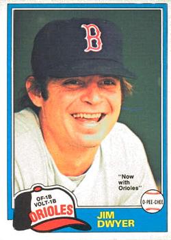 1981 O-Pee-Chee #184 Jim Dwyer Front