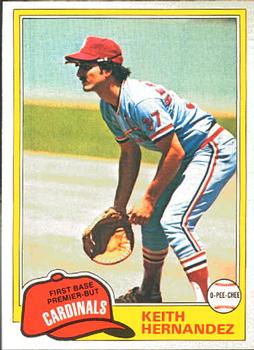 1983 Topps Keith Hernandez Baseball Trading Card TPTV