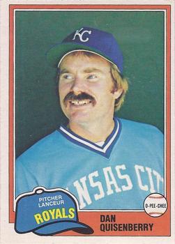 1981 O-Pee-Chee #206 Dan Quisenberry Front
