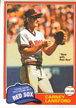 1981 O-Pee-Chee #245 Carney Lansford Front