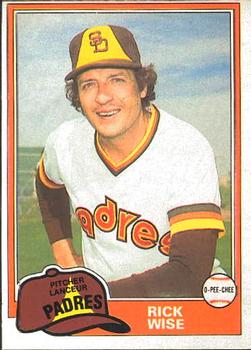 1981 O-Pee-Chee #274 Rick Wise Front
