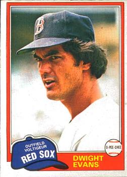 1981 O-Pee-Chee #275 Dwight Evans Front
