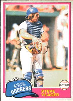 1981 O-Pee-Chee #318 Steve Yeager Front