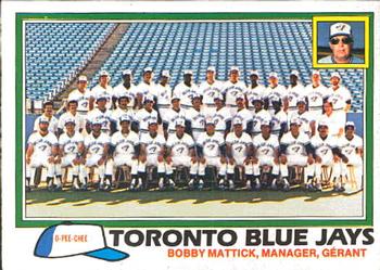 1981 O-Pee-Chee #331 Toronto Blue Jays / Bobby Mattick Front