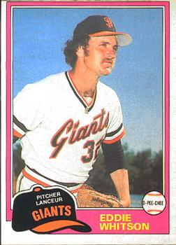 1981 O-Pee-Chee #336 Eddie Whitson Front