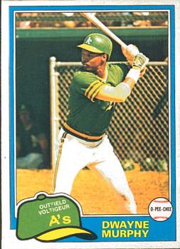 1981 O-Pee-Chee #341 Dwayne Murphy Front