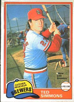 1981 O-Pee-Chee #352 Ted Simmons Front