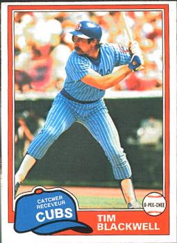 1981 O-Pee-Chee #43 Tim Blackwell Front