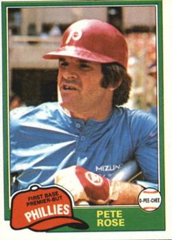 1981 O-Pee-Chee #180 Pete Rose Front