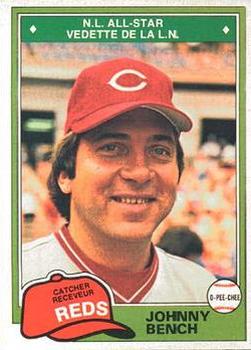 1981 O-Pee-Chee #286 Johnny Bench Front