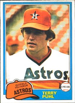 1981 O-Pee-Chee #64 Terry Puhl Front