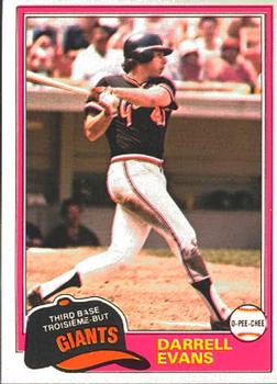 1981 O-Pee-Chee #69 Darrell Evans Front