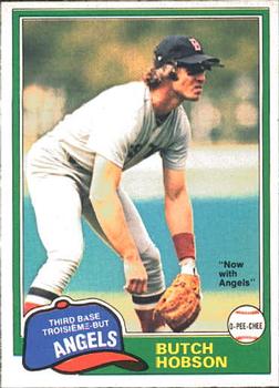 1981 O-Pee-Chee #7 Butch Hobson Front
