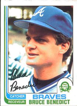 1982 O-Pee-Chee #168 Bruce Benedict Front
