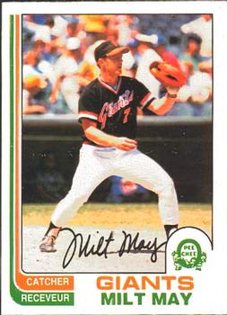 1982 O-Pee-Chee #242 Milt May Front