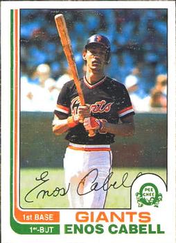 1982 O-Pee-Chee #311 Enos Cabell Front