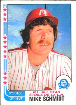 1982 O-Pee-Chee #339 Mike Schmidt Front