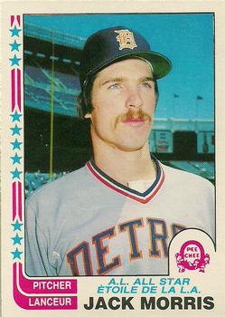 1982 O-Pee-Chee #47 Jack Morris Front