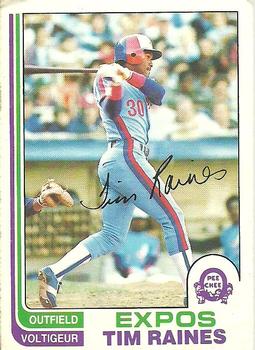 1982 O-Pee-Chee #70 Tim Raines Front