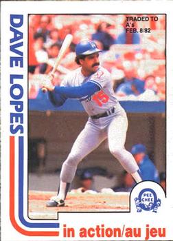 1982 O-Pee-Chee #85 Dave Lopes Front