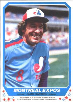 1982 O-Pee-Chee - Posters #16 Gary Carter Front
