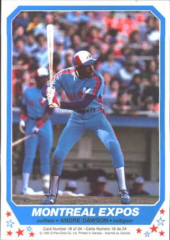1982 O-Pee-Chee - Posters #18 Andre Dawson Front