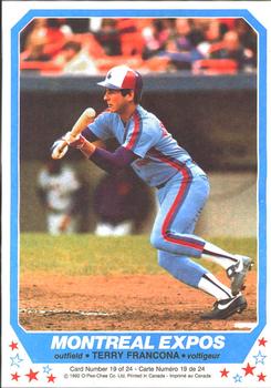 1982 O-Pee-Chee - Posters #19 Terry Francona Front