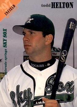 1997 Colorado Springs Sky Sox #8 Todd Helton Front