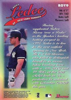 1997 Bowman - 1998 Rookie of the Year Favorites #ROY9 Ricky Ledee Back