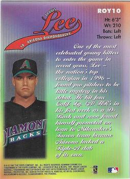 1997 Bowman - 1998 Rookie of the Year Favorites #ROY10 Travis Lee Back