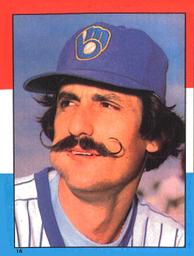 1982 O-Pee-Chee Stickers #16 Rollie Fingers Front