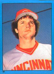 1982 O-Pee-Chee Stickers #34 Ron Oester Front