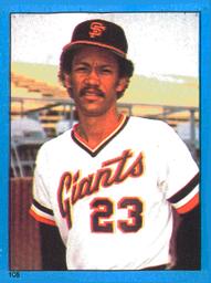 1982 O-Pee-Chee Stickers #105 Enos Cabell Front
