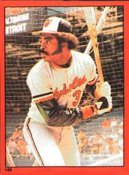 1982 O-Pee-Chee Stickers #145 Eddie Murray Front