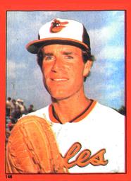 1982 O-Pee-Chee Stickers #146 Jim Palmer Front
