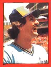 1982 O-Pee-Chee Stickers #198 Rollie Fingers Front