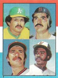 1982 Topps Stickers #4 Tony Armas / Dwight Evans / Bobby Grich / Eddie Murray Front