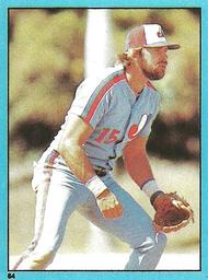 1982 Topps Stickers #64 Larry Parrish Front