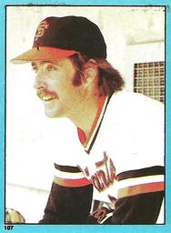 1982 Topps Stickers #107 Greg Minton Front