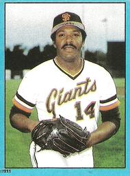 1982 Topps Stickers #111 Vida Blue Front