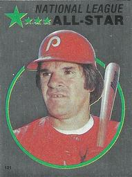 1982 Topps Stickers #121 Pete Rose Front